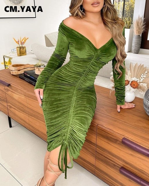 Pencil Velvet Dress SewinQueens Luxury Extensions Pencil Velvet Dress SewinQueens Luxury Extensions