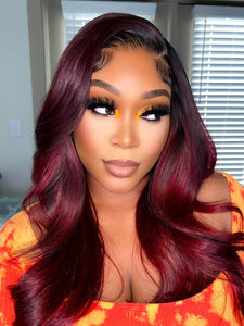 HD Lace Extra Full Big Red Glueless Wig