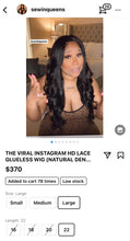 ‼️NEW IMPROVED VIRAL INSTAGRAM HD LACE GLUELESS WIG (EXTRA FULL)